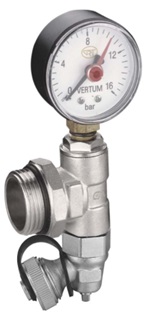 Pressure gauge drain T-end unit 1"M