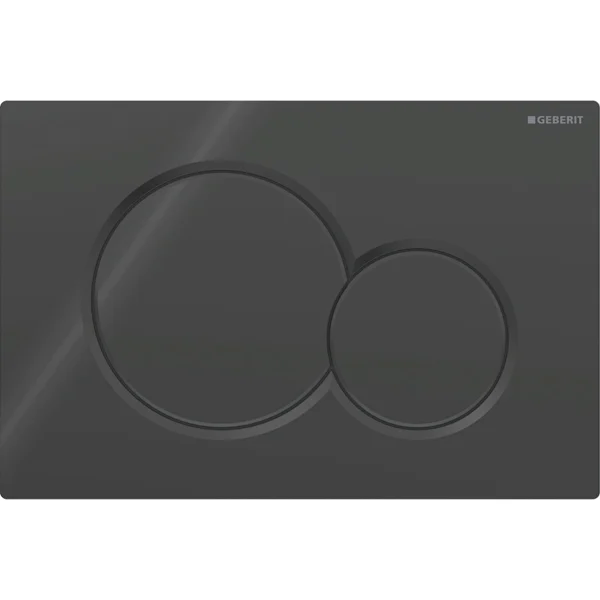 Plaque bouton poussoir Sigma01 pour Geberit NOIR MAT 