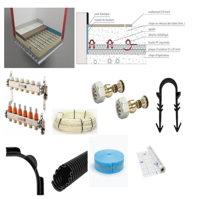 UFH KIT3 with PERT16x2 EP foil 10cm spacing